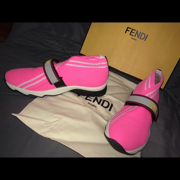 pink fendi shoes